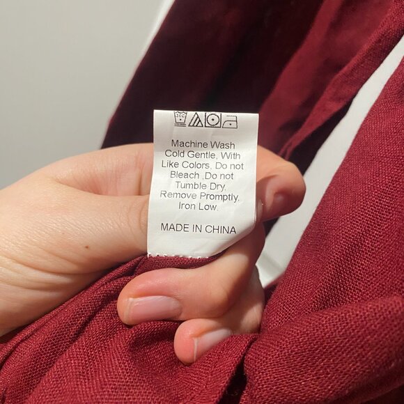 Princess Polly The Villa Mini Burgundy Dress - Picture 3 of 8